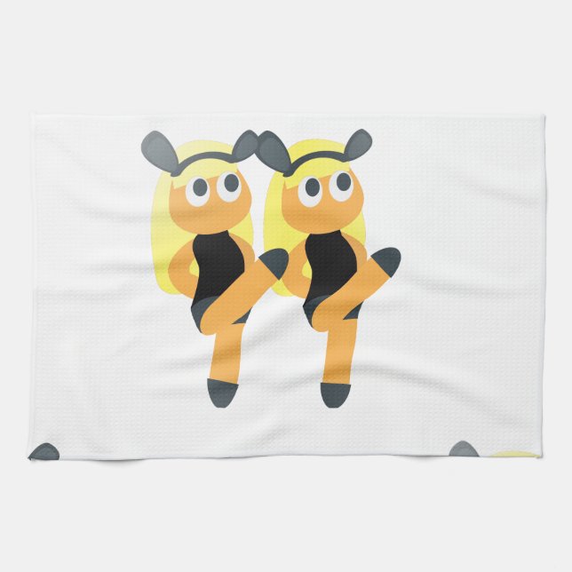 twins emoji tea towel (Horizontal)