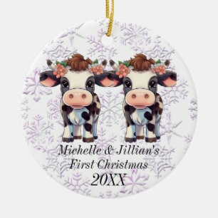 Twins First Christmas Ornament