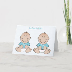 Twins Funny Congratulations Card