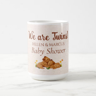 Twins gender neutral baby shower mug