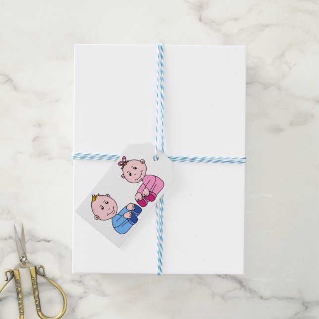 TWINS GIFT TAGS (With Twine)