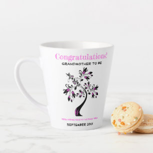 Twins Grandmother To Be Pink Blue Family Tree Latte Mug