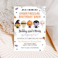 Twins Halloween Birthday Spooktacular Bash