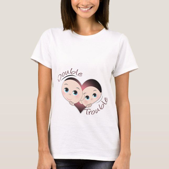 Twins Heart Double Trouble T-Shirt (Front)