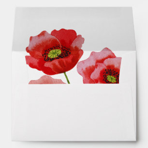 Twins in Bloom Poppy Envelope