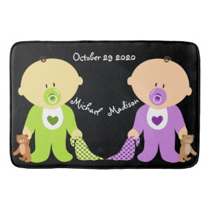Twins Keepsake Bath Mat