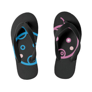 twins kid's flip flops