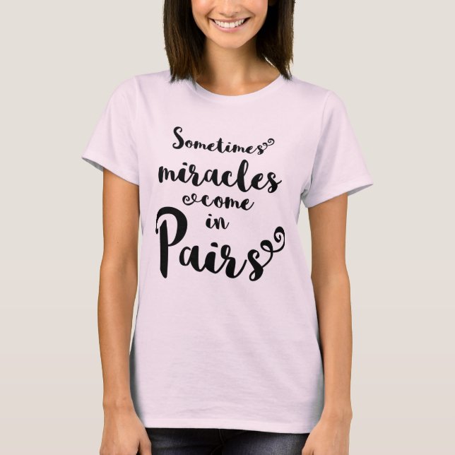 Twins Maternity T-Shirt (Front)