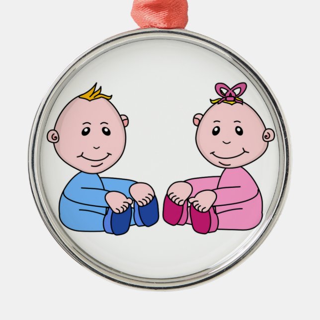 TWINS METAL TREE DECORATION (Front)