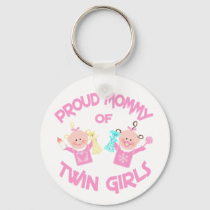 Twin's Mum Mother's Day Twin Girls Key Chain
