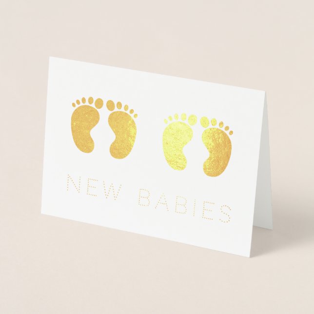 Twins New Babies Gold Foil Card (Front)