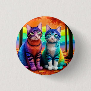 Twins of Cats Digital Art-56467 3 Cm Round Badge