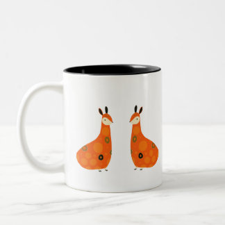 Twins of the Wild Two-Tone Coffee Mug