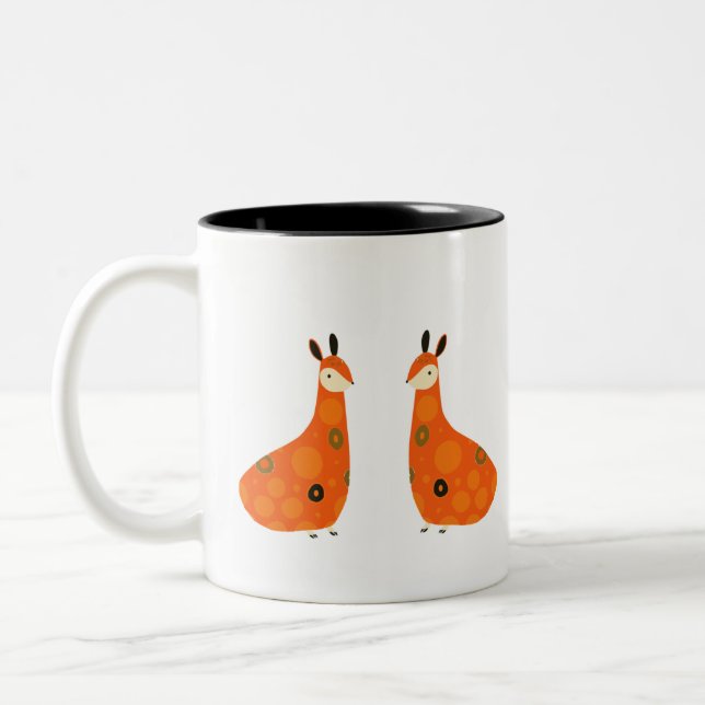 Twins of the Wild Two-Tone Coffee Mug (Left)
