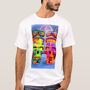 Twins of Twilight Revelery Ken Gauge Skull T-Shirt