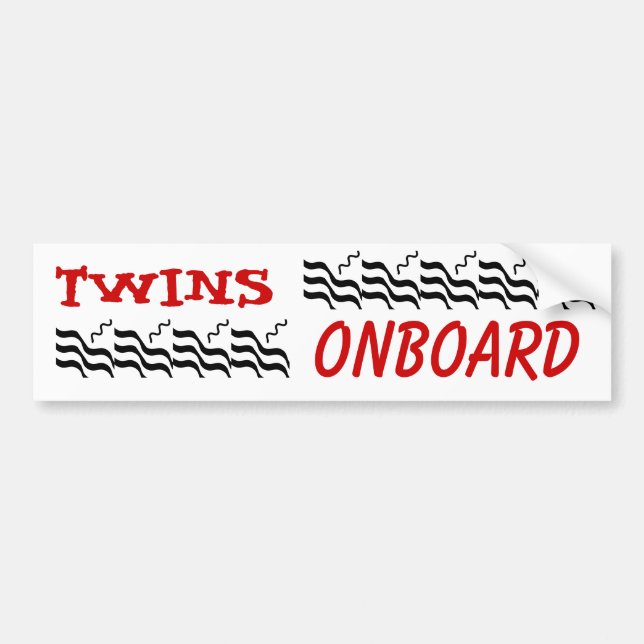 Twins ONBOARD Bumper Sticker (Front)