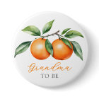 Twins Orange Baby Shower Grandma to Be