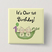 Twins Peas in a Pod First Birthday
