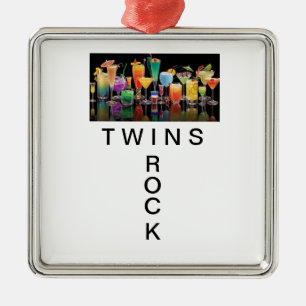 "TWINS ROCK" CHRISTMAS ORNAMENT