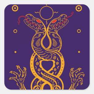 Twins Square Sticker