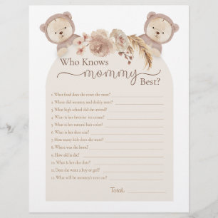 Twins Teddy Bear Who Knows Mummy Best Shower Game