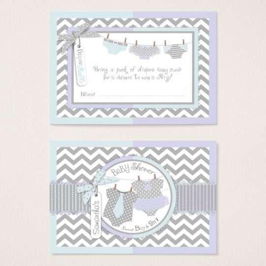 Twins Tie Tutu Diaper Raffle Ticket