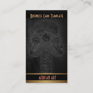 Twins Tribal African Art Business Card