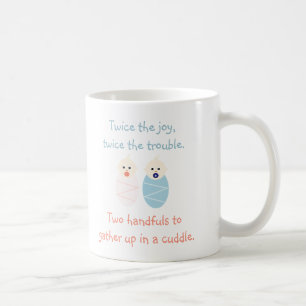 Twins = Twice the Joy Cute Poem Coffee Mug