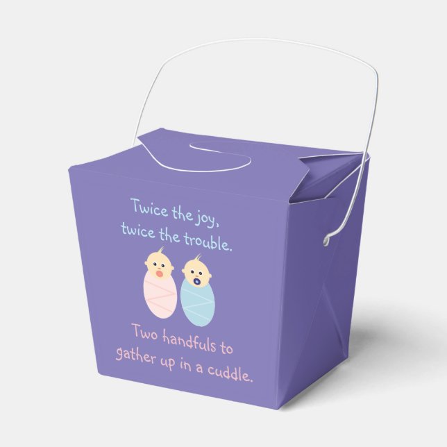 Twins = Twice the Joy Favour Box (Front Side)