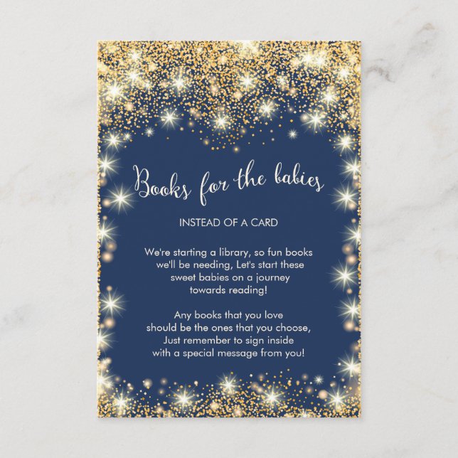 Twins Twinkle Little Star Book for Baby Enclosure Card (Front)