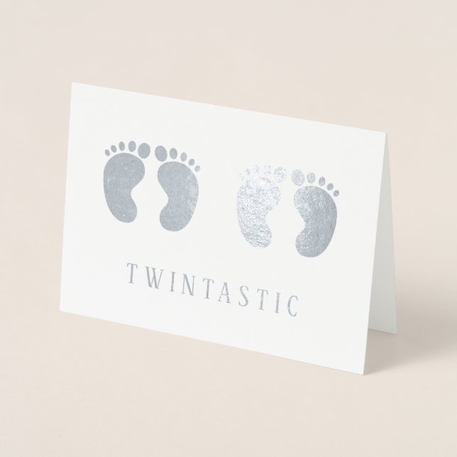 Twins Twintastic Funny  Silver Foil Card (Front)