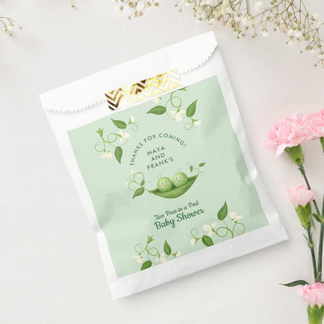 Twins Two Peas in a Pod Gender Neutral  Favour Bags (Sealed)