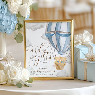 Twins We Can Bearly Wait Cards and Gifts Poster