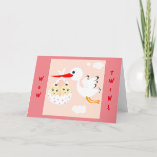 TWINS WOW! DOUBLE THE FUN AND SURPRISES TOO CARD
