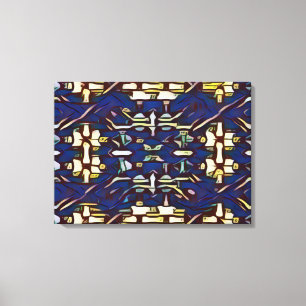 Twirl And Woad Canvas Print