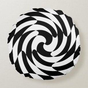 Twirl Chess Round Cushion