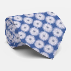 Twirl Pattern Dot in Blue Tie
