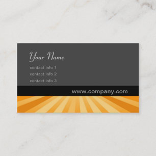 Twirl Series - Golden Business Card