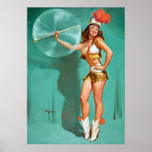 Twirler pin up poster
