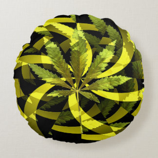 Twirlin' leaves...... round cushion