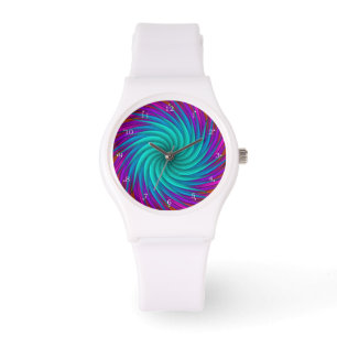 Twirling Abstract Colourful Art Watch