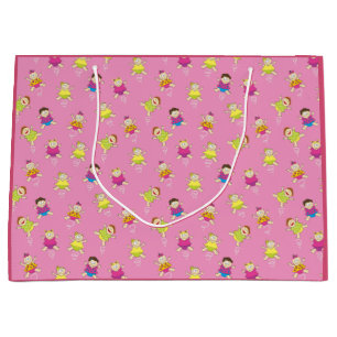Twirling Baby Girls Large Gift Bag