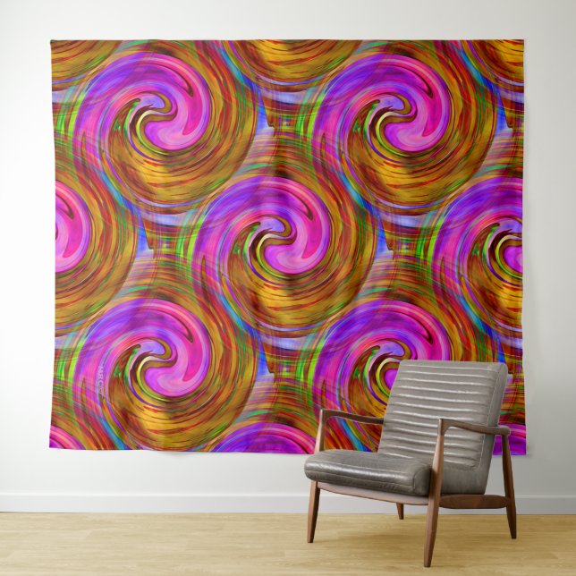 Twirling beauties..... tapestry (In Situ (Horizontal))