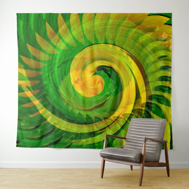 Twirling Bloom..... Tapestry (In Situ (Horizontal))