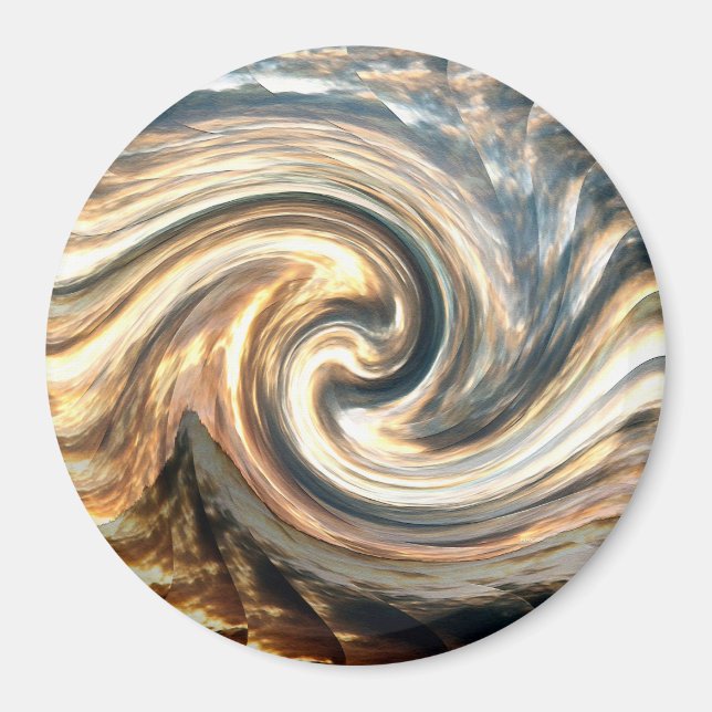 Twirling clouds..... magnet (Front)