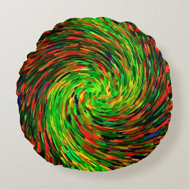 Twirling Happiness...... Round Cushion (Front)