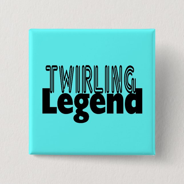 Twirling Legend 15 Cm Square Badge (Front)