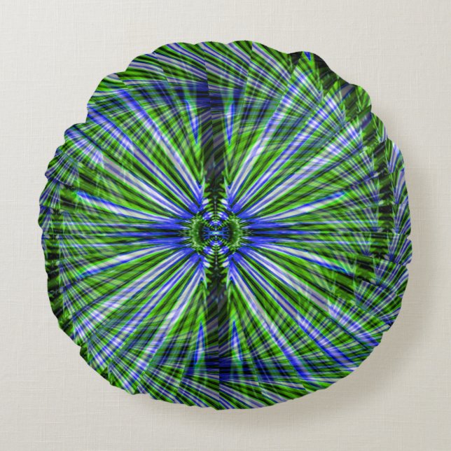 Twirling Palm Tree..... Round Cushion (Front)