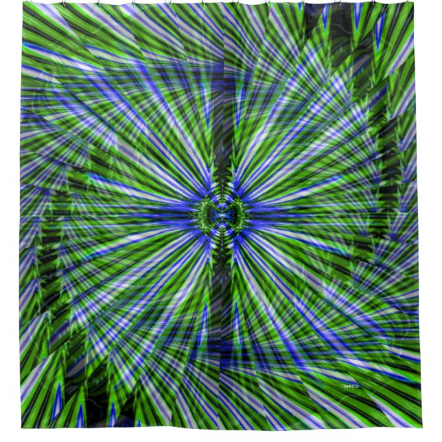 Twirling Palm Tree..... Shower Curtain (Front)