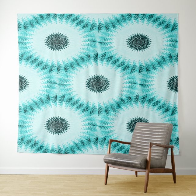 Twirling sea creatures..... tapestry (In Situ (Horizontal))